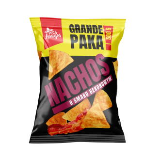 NACHOS O SMAKU BEKONU 500 G TRES AMIGOS
