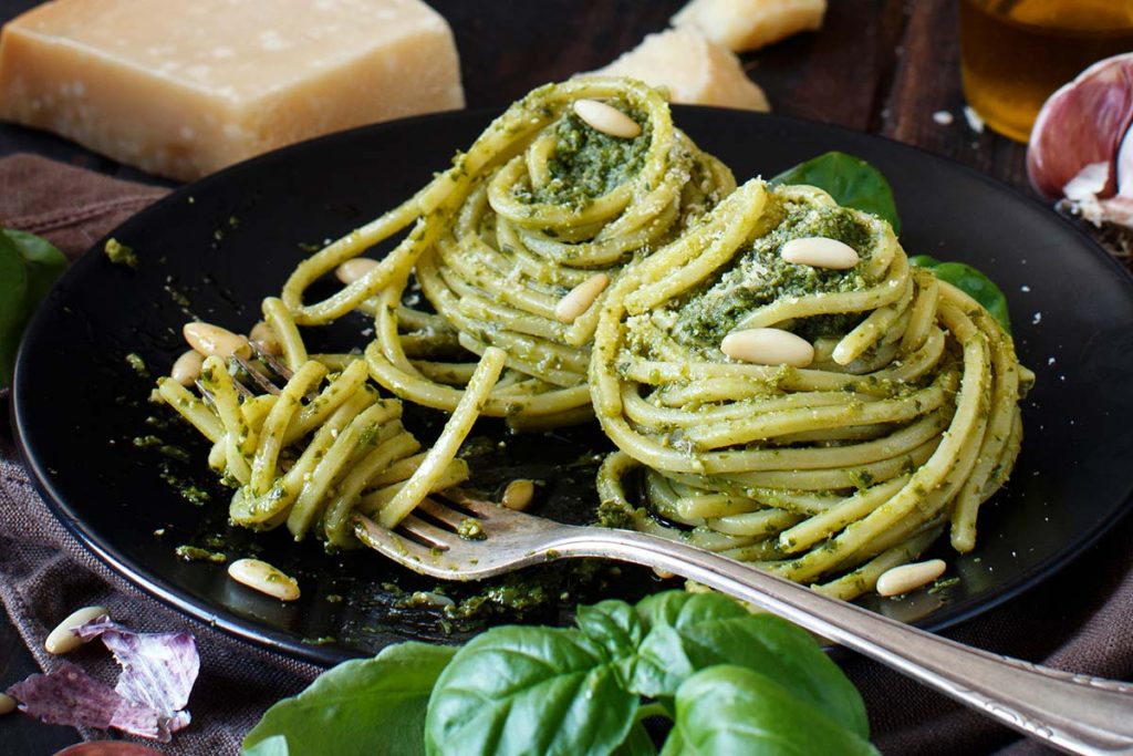 Danie z pesto bazyliowym